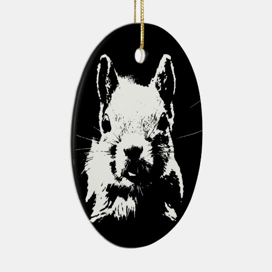 eekhoorn keramisch ornament (Rechts)