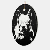 eekhoorn keramisch ornament (Links)