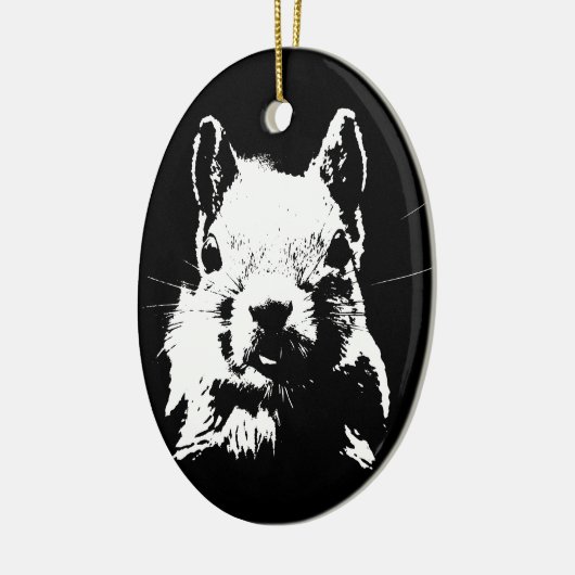 eekhoorn keramisch ornament (Links)