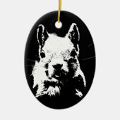 eekhoorn keramisch ornament (Voorkant)