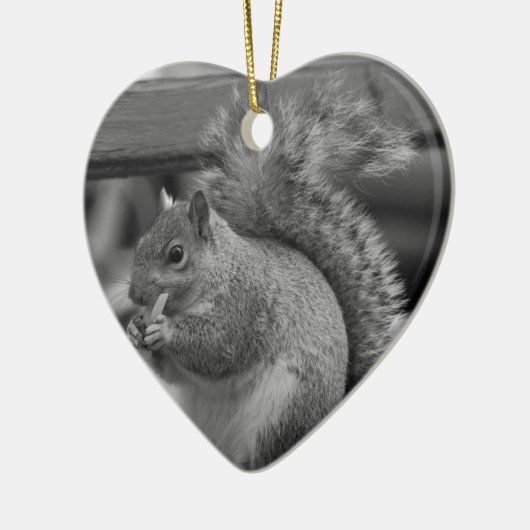 eekhoorn keramisch ornament (Links)