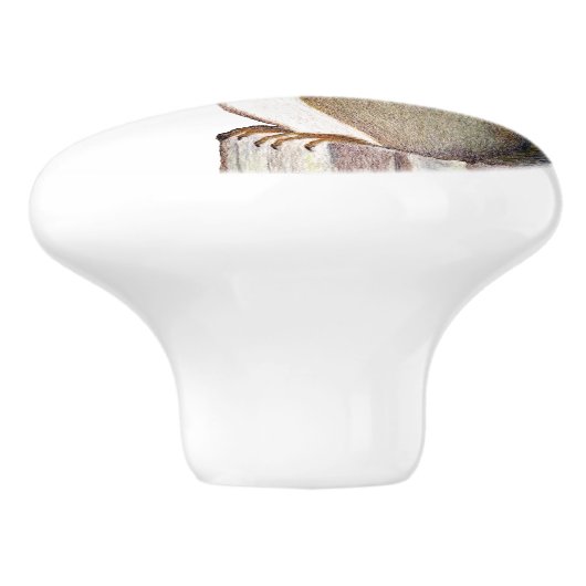 eekhoorn keramische knop (Zijkant)