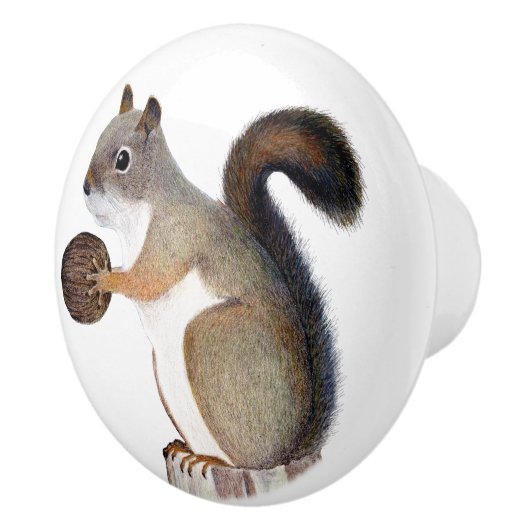 eekhoorn keramische knop (Rechts)