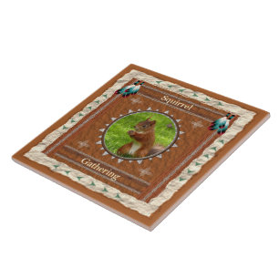 Eekhoorn - Keramische tegel verzamelen Tegeltje