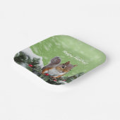 Eekhoorn Kerst Feestdagen Papier Bord (Gebogen)