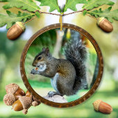 Eekhoorn Kerst Ornament met Jouw tekst, Foto