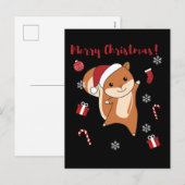 Eekhoorn Kerst Winter Dieren Feestdagenkaart (Voorkant / Achterkant)