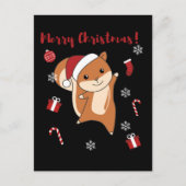 Eekhoorn Kerst Winter Dieren Feestdagenkaart (Voorkant)