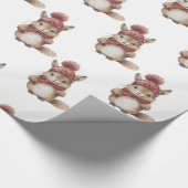 Eekhoorn Kerst wrapping papier (Hoek)