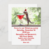 Eekhoorn kerstfeest kaart (Voorkant / Achterkant)