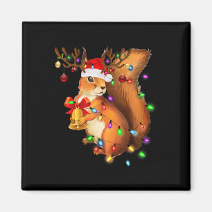 Eekhoorn Kerstlicht Familie Matching Pyjama Xm Magneet