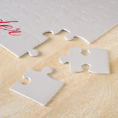 Eekhoorn Kerstmis Tractor gepersonaliseerd Legpuzzel (Zijkant)