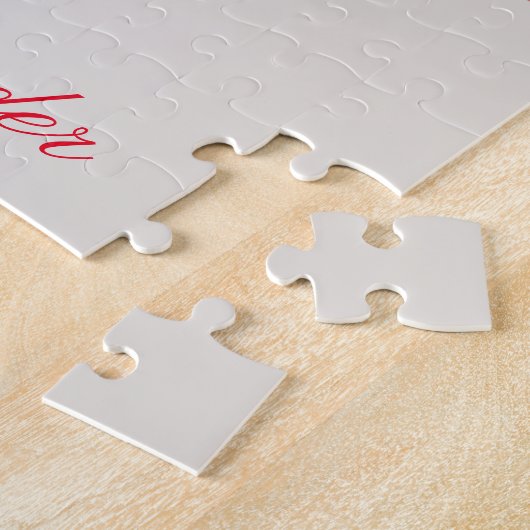 Eekhoorn Kerstmis Tractor gepersonaliseerd Legpuzzel (Zijkant)