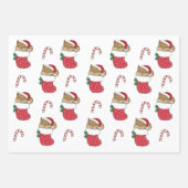 Eekhoorn Kerstmis Winter Dieren Vakantie Eekhoorn Inpakpapier Vel (Voorkant 2)