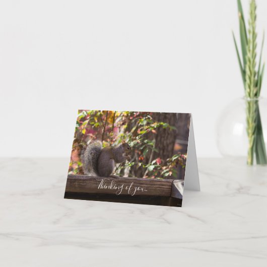 Eekhoorn Khow Tijd denken aan je Kaart (Voorkant)