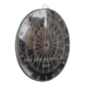 Eekhoorn kijkt naar je dartboard dartbord (Voorkant Links)