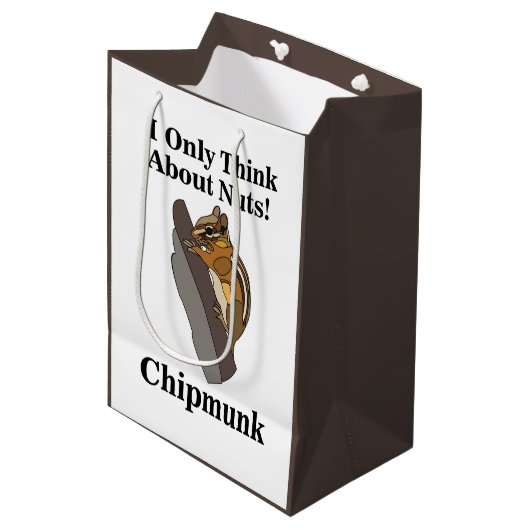 Eekhoorn Knaagdier Grappig Medium Cadeauzakje (Voorkant Gekanteld)