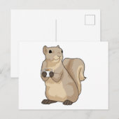 Eekhoorn koffiekop briefkaart (Voorkant / Achterkant)