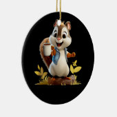 Eekhoorn Koffiekopje Grappige Koffie Drink Eekhoor Keramisch Ornament (Rechts)