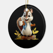 Eekhoorn Koffiekopje Grappige Koffie Drink Eekhoor Keramisch Ornament (Links)