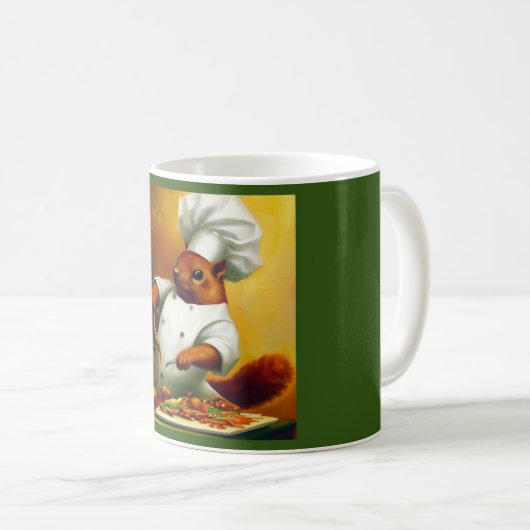 Eekhoorn Koken Roerbakken Koffiemok (Voorkant rechts)