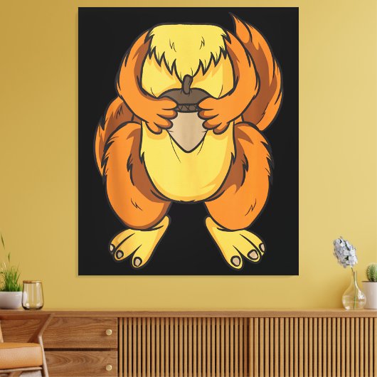 Eekhoorn kostuum Halloween Easy Cosplay Last Canvas Afdruk (Insitu (Woonkamer))