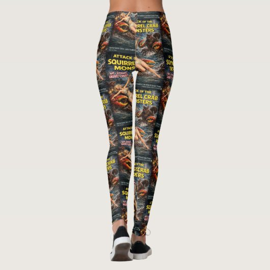 Eekhoorn Krab Monsters Leggings (Achterkant)