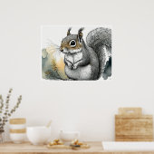 Eekhoorn - Kunstdruk Poster (Keuken)