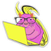 Eekhoorn laptop sticker (Voorkant)