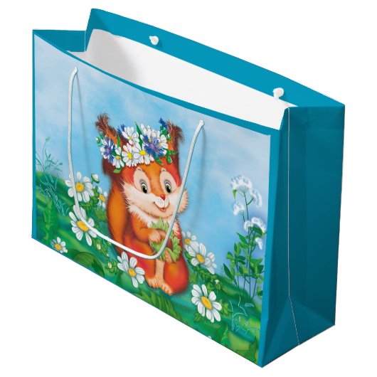 eekhoorn large cadeautasje (Voorkant Gekanteld)