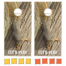 Eekhoorn Laten we de set van het gat afspelen