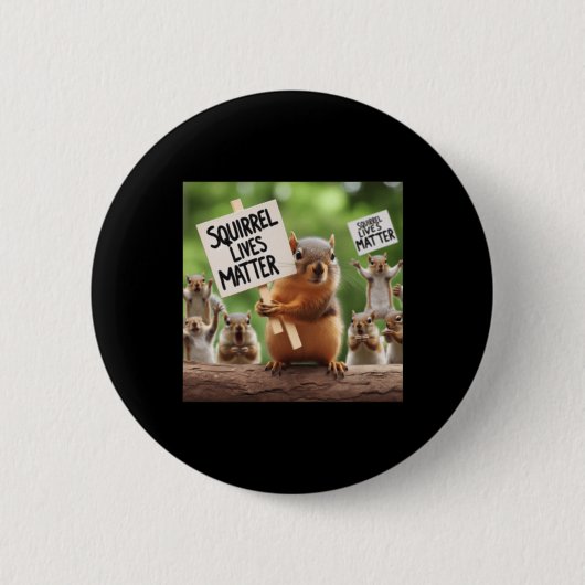 Eekhoorn leeft Sticker Ronde Button 5,7 Cm (Voorkant)