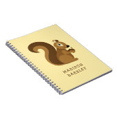 Eekhoorn Lief Kind Bos Notitieboek (Rechterzijde)