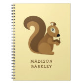 Eekhoorn Lief Kind Bos Notitieboek (Voorkant)