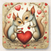 Eekhoorn Liefde 1 Bier Onderzetter (Voorkant)