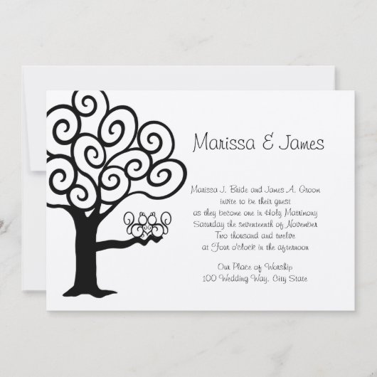 Eekhoorn liefde bruiloft kaart (Voorkant)