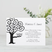 Eekhoorn liefde bruiloft kaart (Staand voorkant)