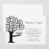 Eekhoorn liefde bruiloft kaart (Voorkant / Achterkant)