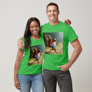 Eekhoorn loopt t-shirt