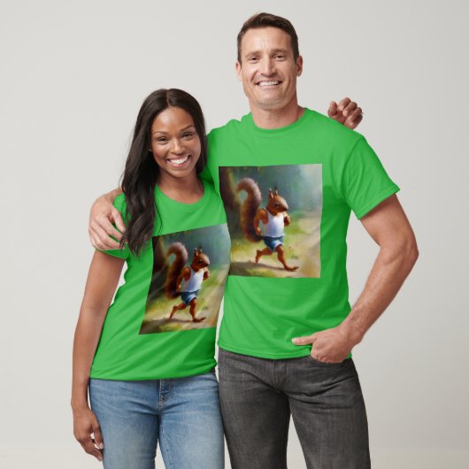 Eekhoorn loopt t-shirt (Unisex)