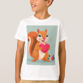 Eekhoorn Love Nut voor mama T-shirt (Voorkant)