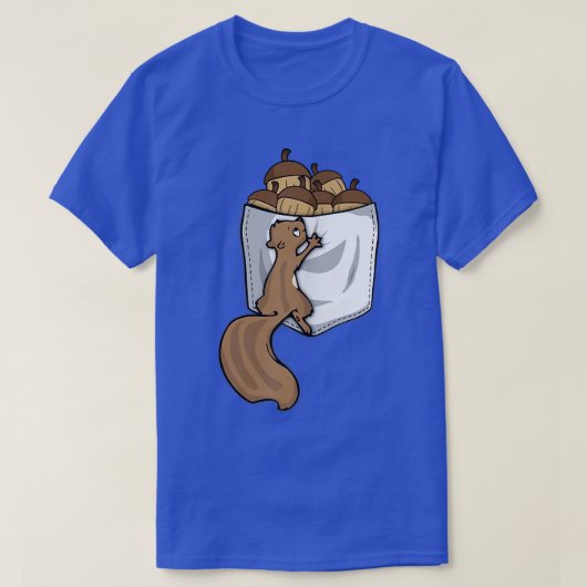 Eekhoorn Lover Vrouwen Pocket Acorn Cute Squirrel T-shirt (Design voorkant)