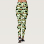 Eekhoorn Loverpatroon, zwarte en rode eekhoorns Leggings (Achterkant)