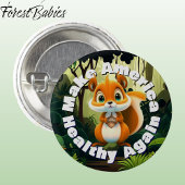 Eekhoorn maakt Amerika weer gezond Ronde Button 3,2 Cm