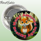 Eekhoorn maakt Amerika weer gezond Ronde Button 3,2 Cm