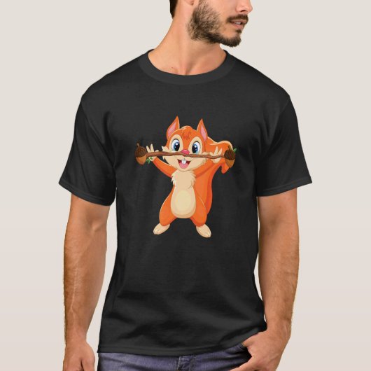 Eekhoorn Macht Bos Dier Liefde Beste Vriend Squ T-shirt (Voorkant)