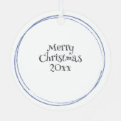 Eekhoorn Magisch Betoverd Kerstbos Metalen Ornament (Achterkant)