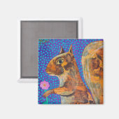 eekhoorn magneet (Voorkant / Achterkant)