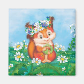 eekhoorn magneet (Voorkant)