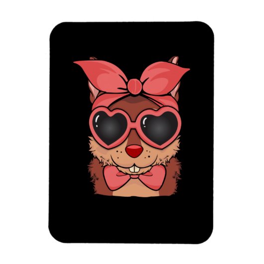 Eekhoorn mam Gift Women Lover Cute Squirrel Magneet (Verticaal)